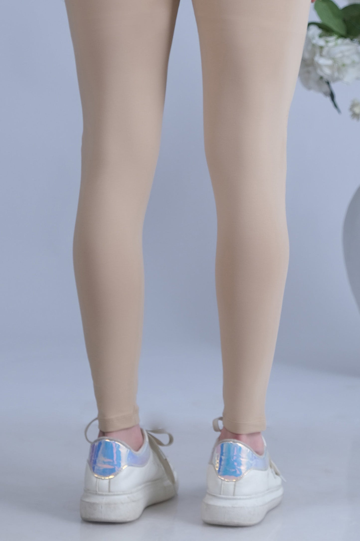 Basic Plain Tights - Beige