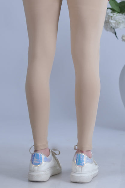 Basic Plain Tights - Beige