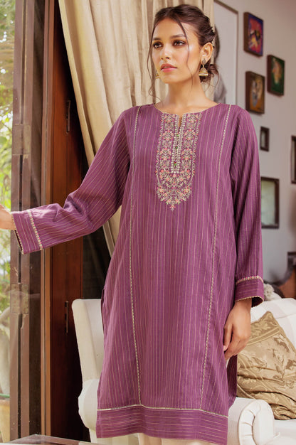 Stitched 1 Piece Embroidered Zari Tarkashi Top