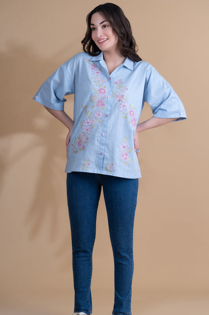 Stitched 1 Piece Cotton Slub Top