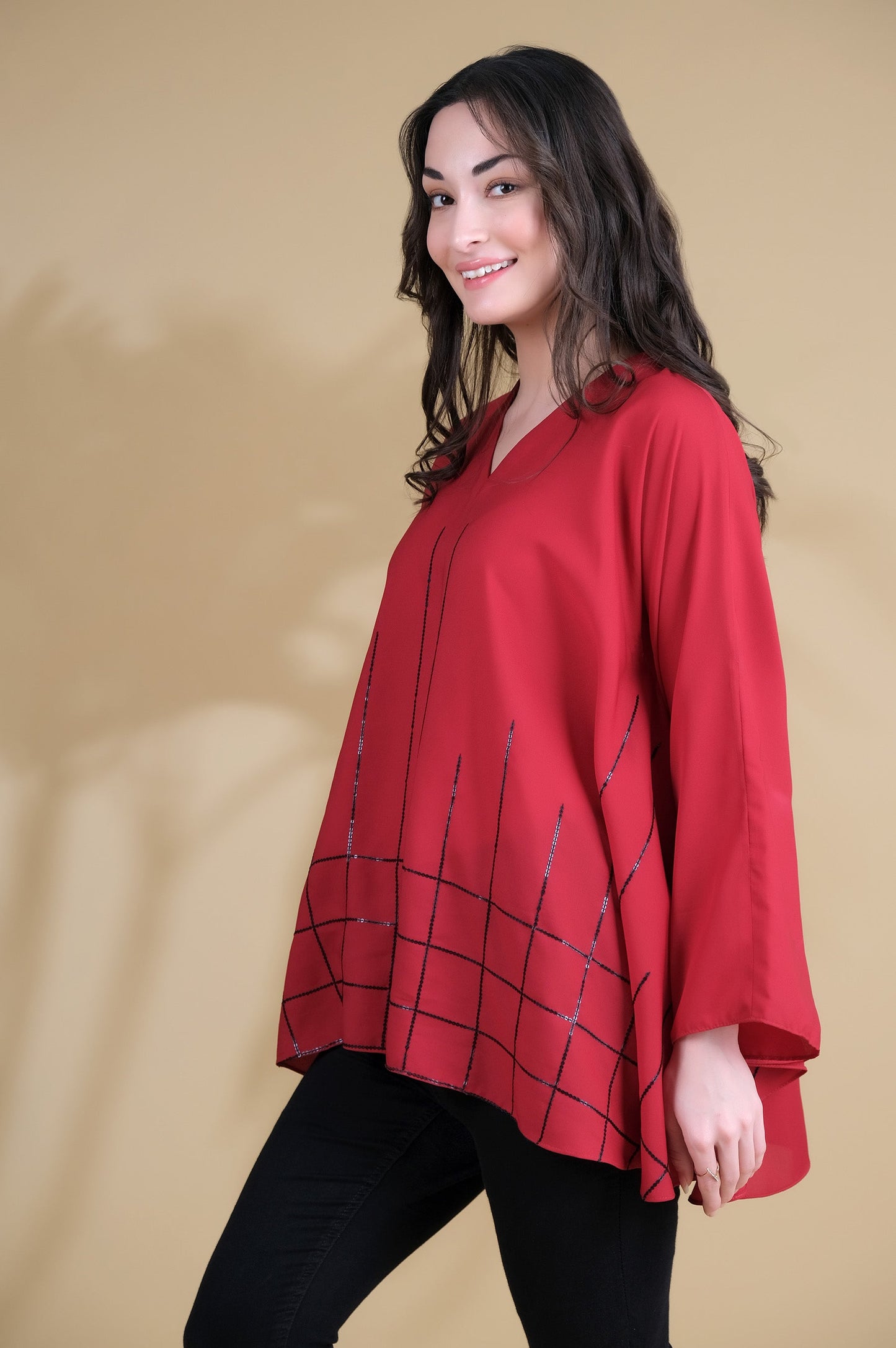 Stitched 1 Piece Crepe Top