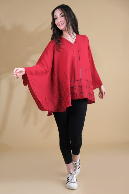 Stitched 1 Piece Crepe Top