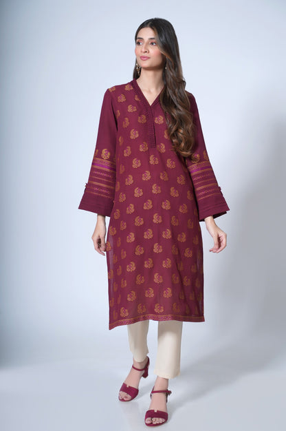 Stitched 1 Piece Jacquard Shirt