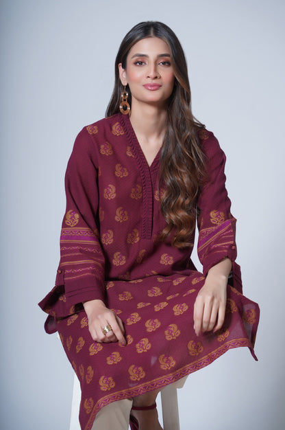 Stitched 1 Piece Jacquard Shirt