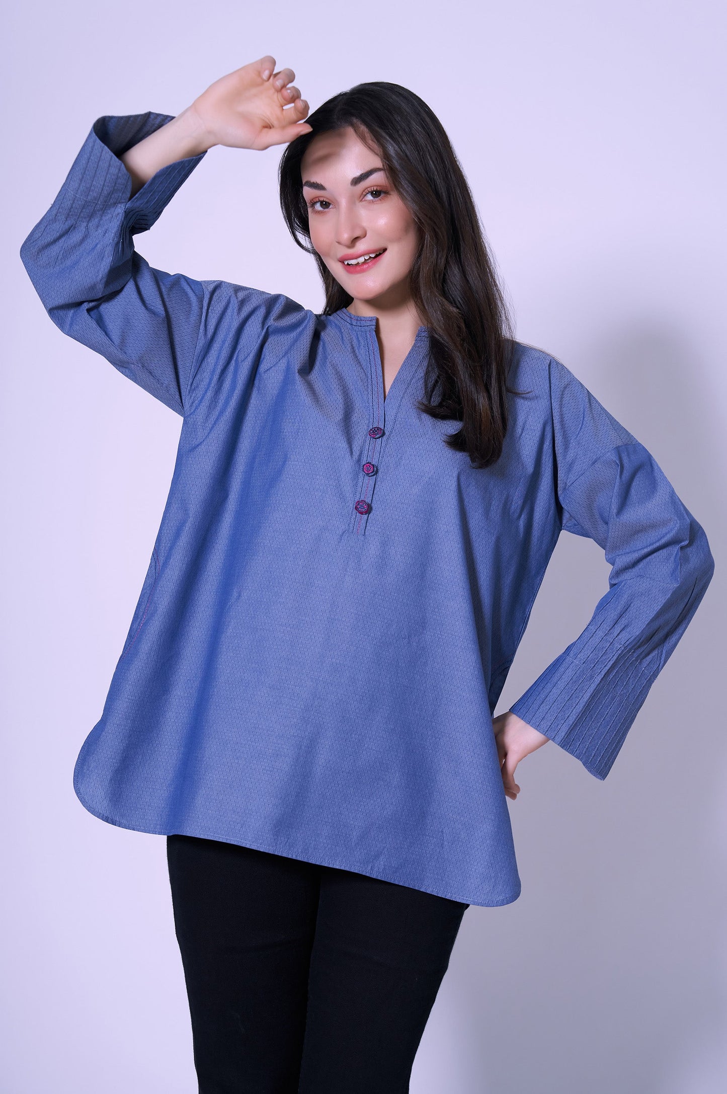 Stitched 1 Piece Yarn Dyed Top