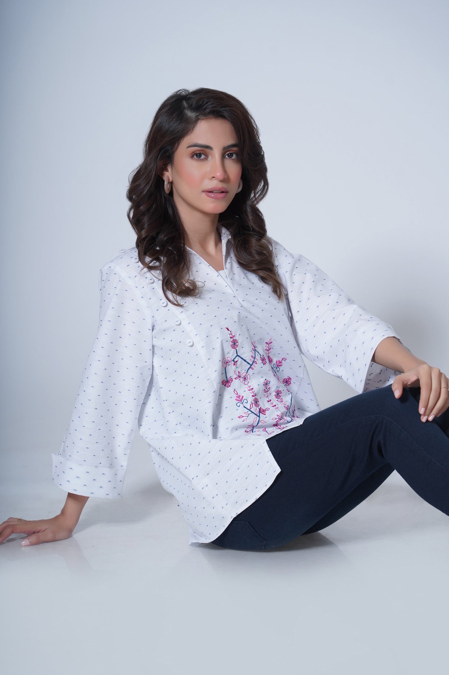 Stitched 1 Piece Yarn Dyed Top