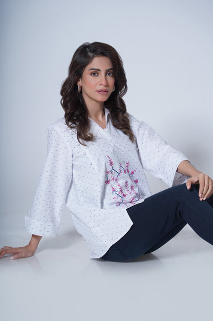 Stitched 1 Piece Yarn Dyed Top