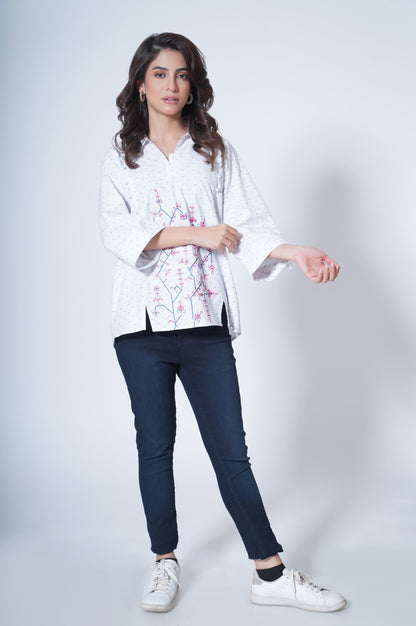 Stitched 1 Piece Yarn Dyed Top