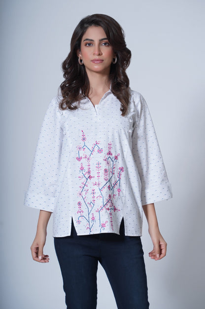 Stitched 1 Piece Yarn Dyed Top