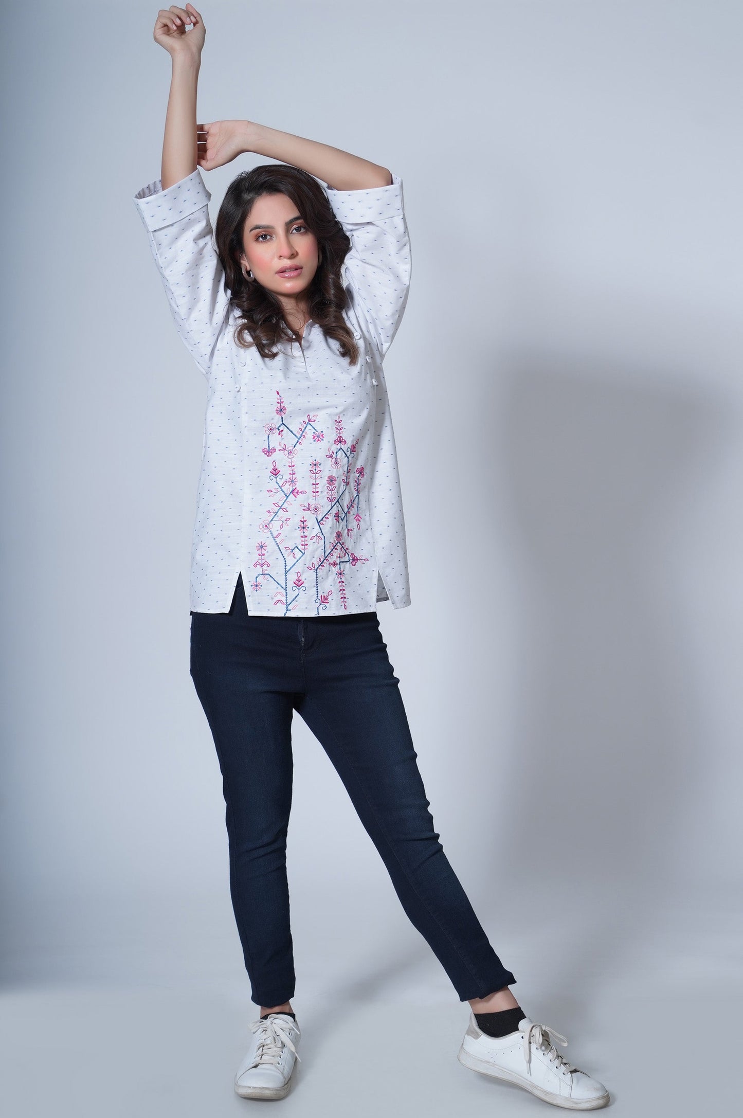 Stitched 1 Piece Yarn Dyed Top