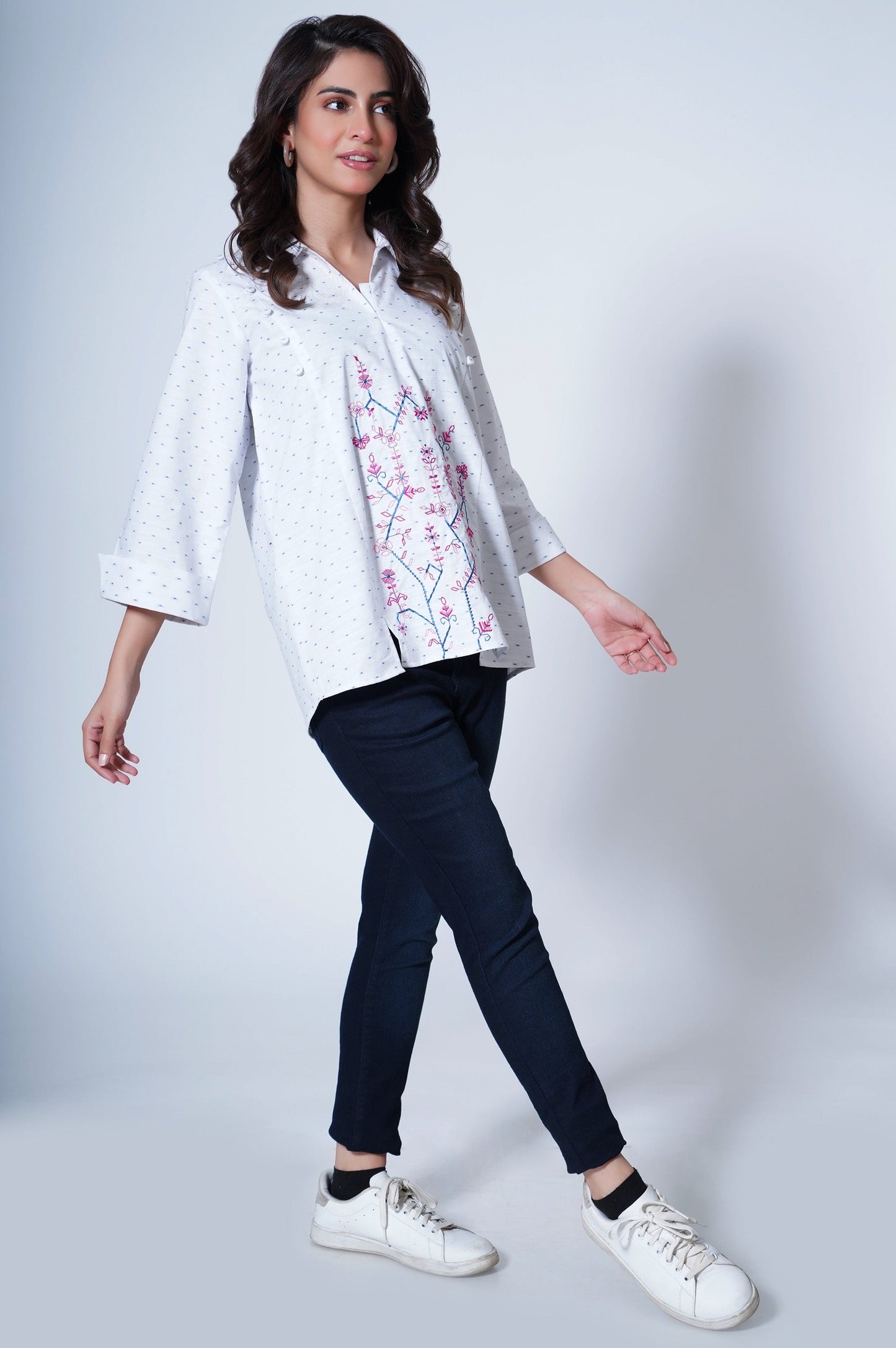 Stitched 1 Piece Yarn Dyed Top