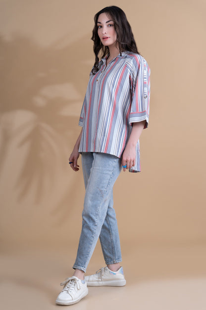 Stitched 1 Piece Yarn Dyed Top