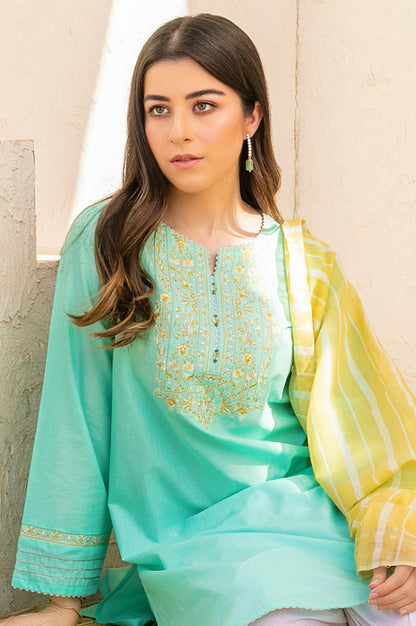 Stitched 2 Piece Cotton Slub & Yarn Dyed Suit