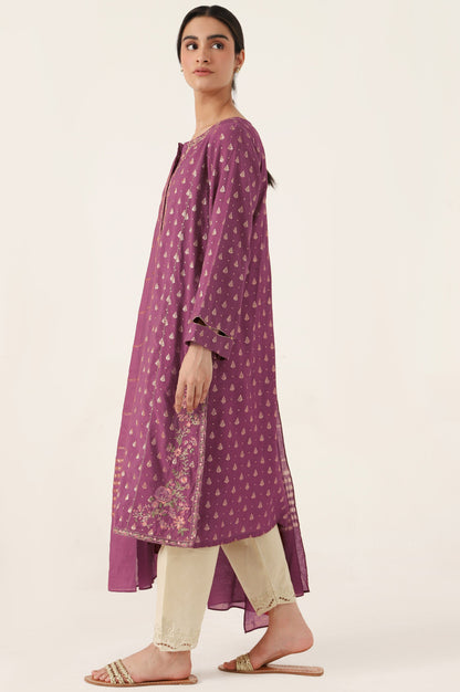 Stitched 2 Piece Embroidered Jacquard Suit