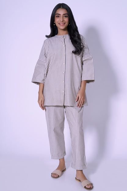 Stitched 2 Piece Yarn Dyed Co-ord Set