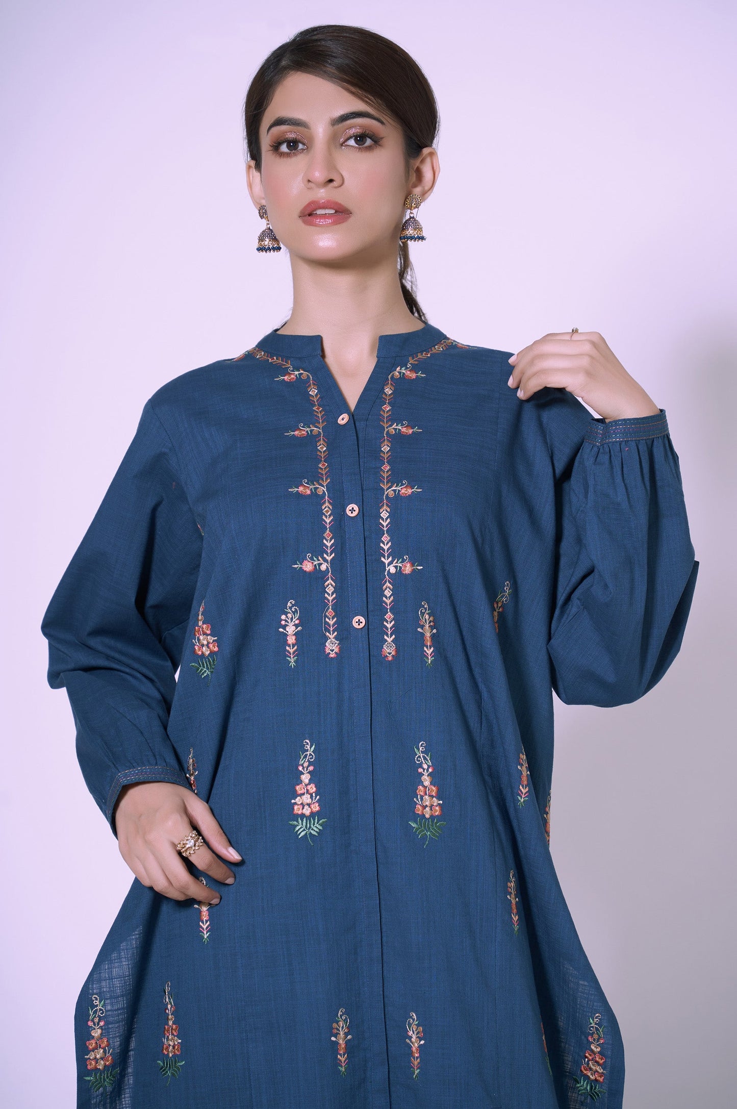 Stitched 2 Piece Cotton Slub Suit