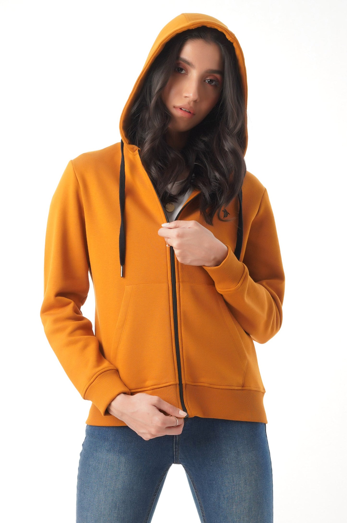 Regular Sleeve Hoody- Mustard