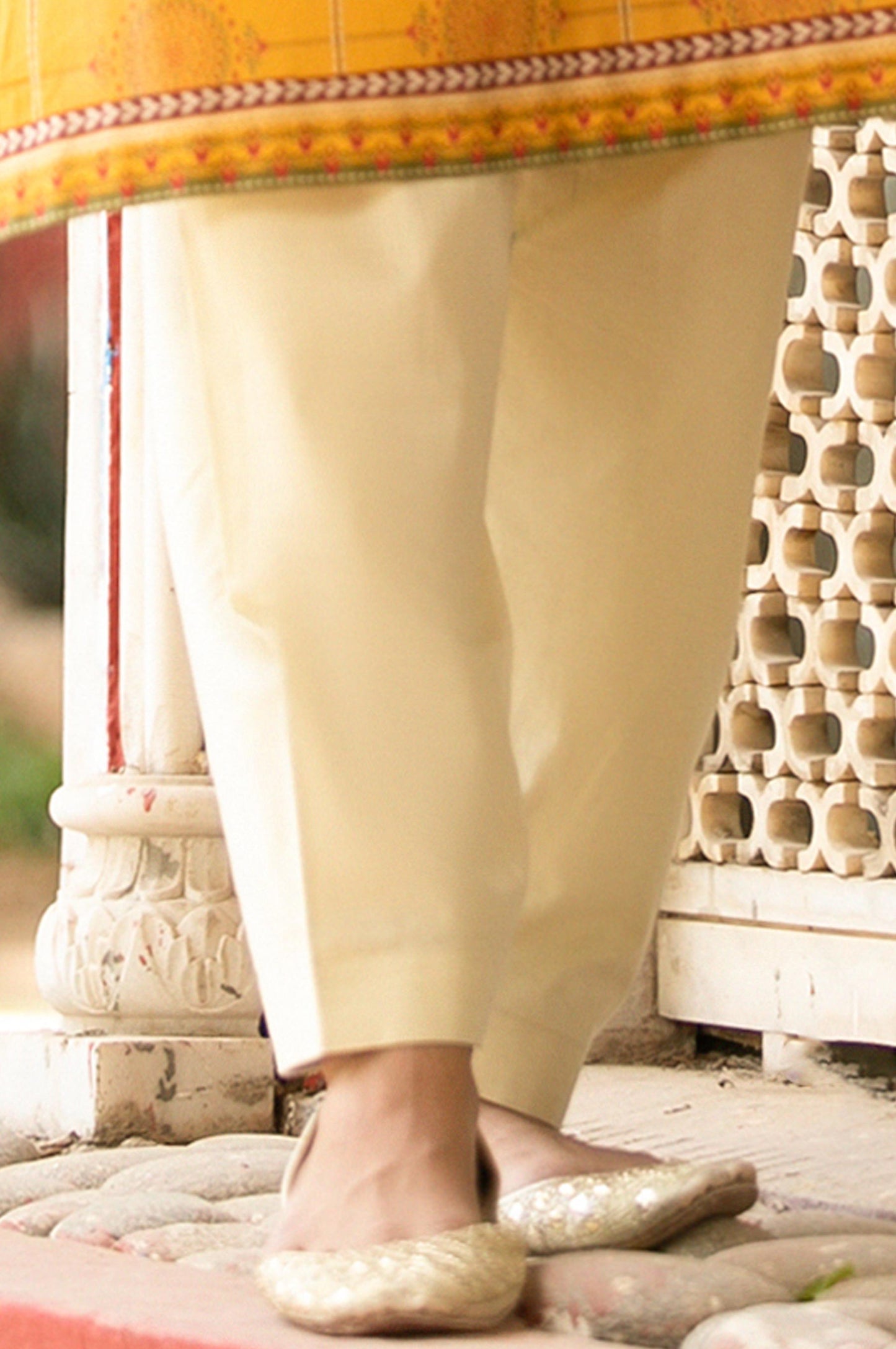 Basic Plain Shalwar - Beige