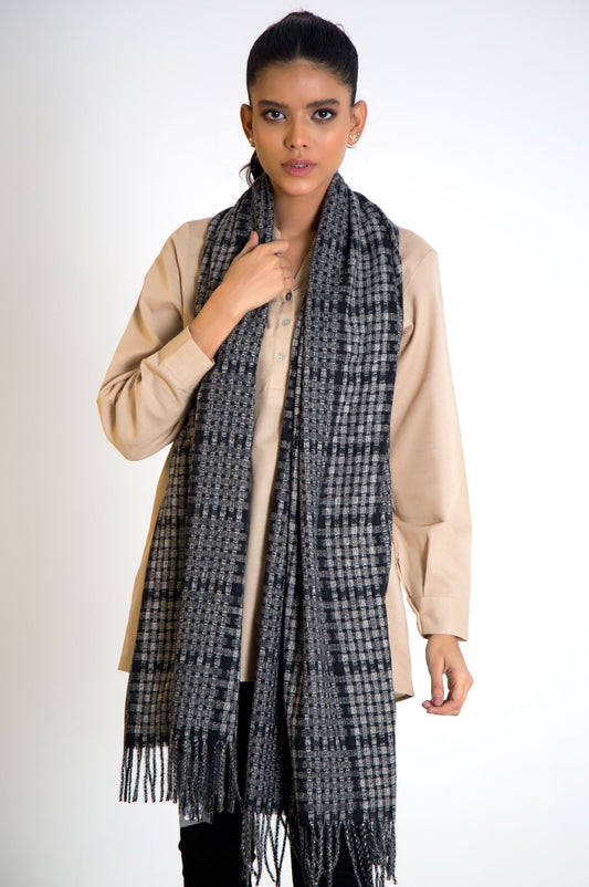 Woven Checkered Scarf