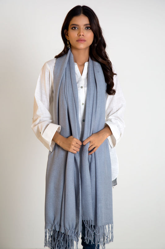 Solid Bordered Scarf