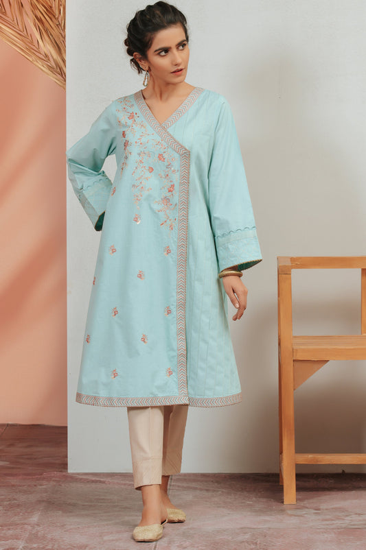 Stitched 1 Piece Cambric Embroidered Shirt