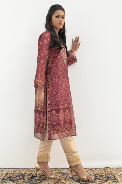 Stitched 1 Piece Block Print + Embroidered Shirt