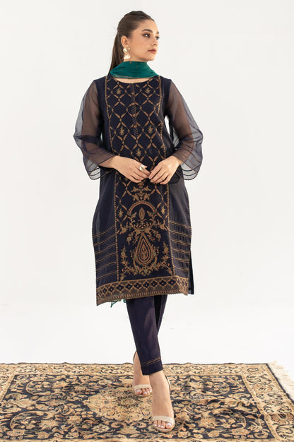 Stitched 3 Piece Textured Organza Outfit