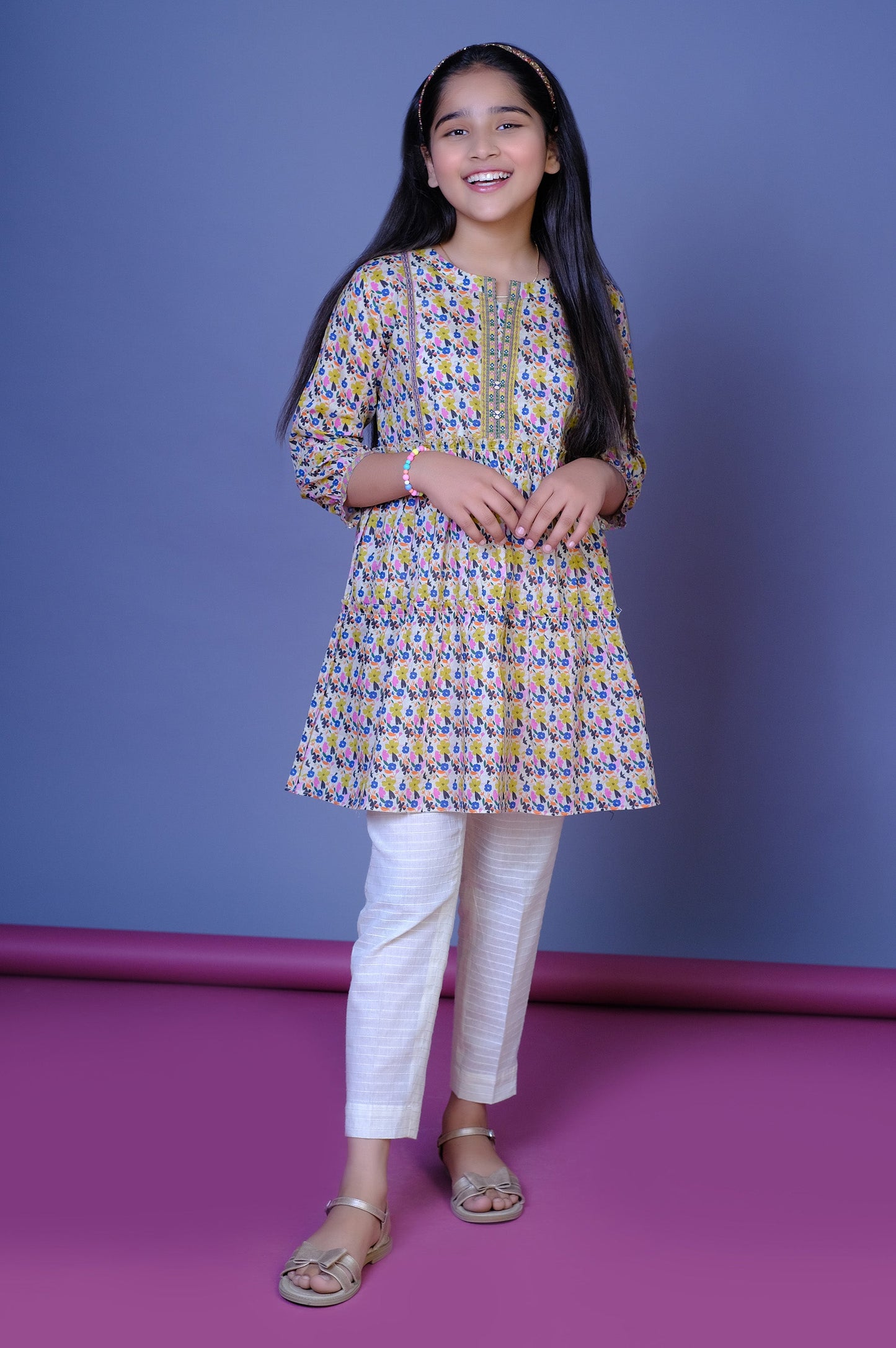 Stitched 1 Printed Lawn Shirt