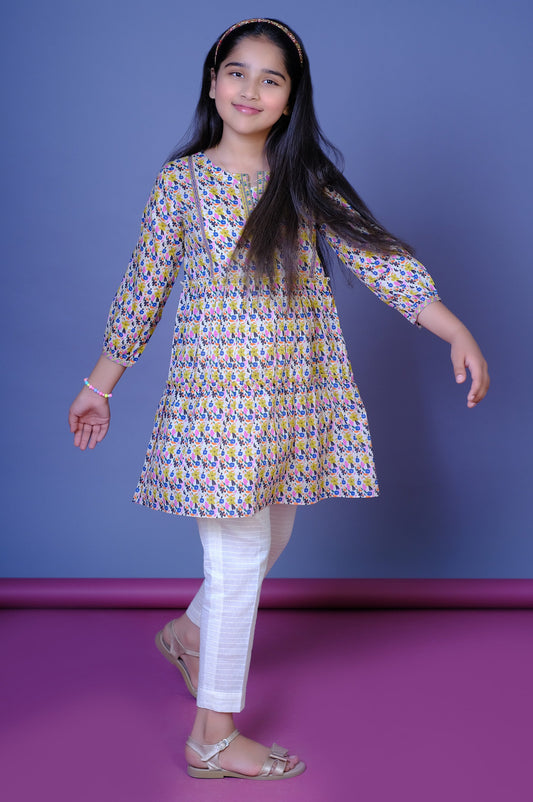 Stitched 1 Printed Lawn Shirt