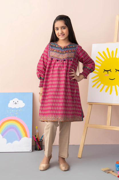 Stitched 1 Piece Printed Khaddar Junior Shirt