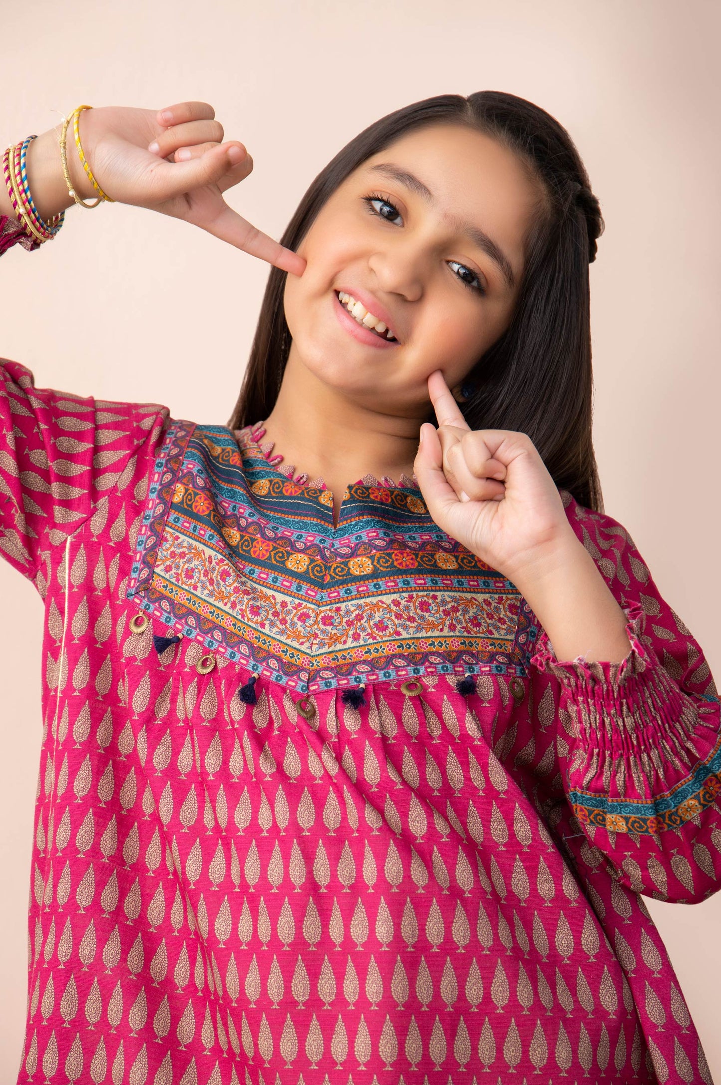 Stitched 1 Piece Printed Khaddar Junior Shirt