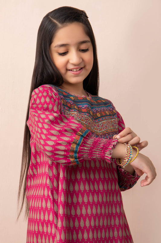 Stitched 1 Piece Printed Khaddar Junior Shirt