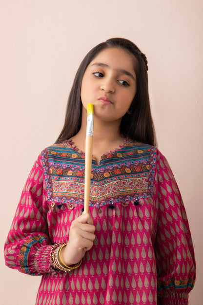 Stitched 1 Piece Printed Khaddar Junior Shirt